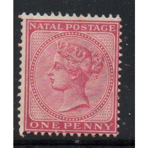 Natal Sc 67 1884 1 d rose Victoria stamp mint