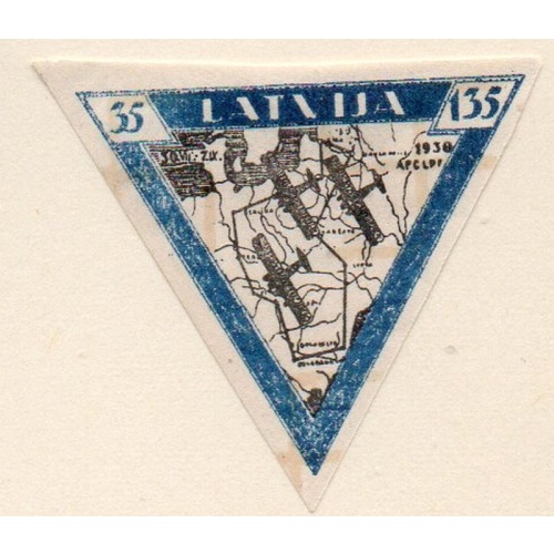 Latvia Sc CB20a 1933 Wounded Aviators airmail charity stamp mint imperf