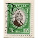 Latvia Sc B59 1930 Zemgals semi-postal stamp used