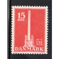 Denmark Sc 262 1938 Abolition of Serfdom Anniversary stamp mint