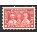 Canada Sc 213 1935 3 c George V & Queen Mary stamp mint NH