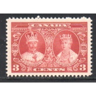 Canada Sc 213 1935 3 c George V & Queen Mary stamp mint NH