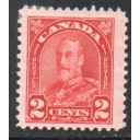 Canada Sc 165 1930 2c deep red George V arch issue stamp mint