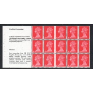 Great Britain Scott MH7d 4d booklet pane Cucumber Recipe stamp mint NH