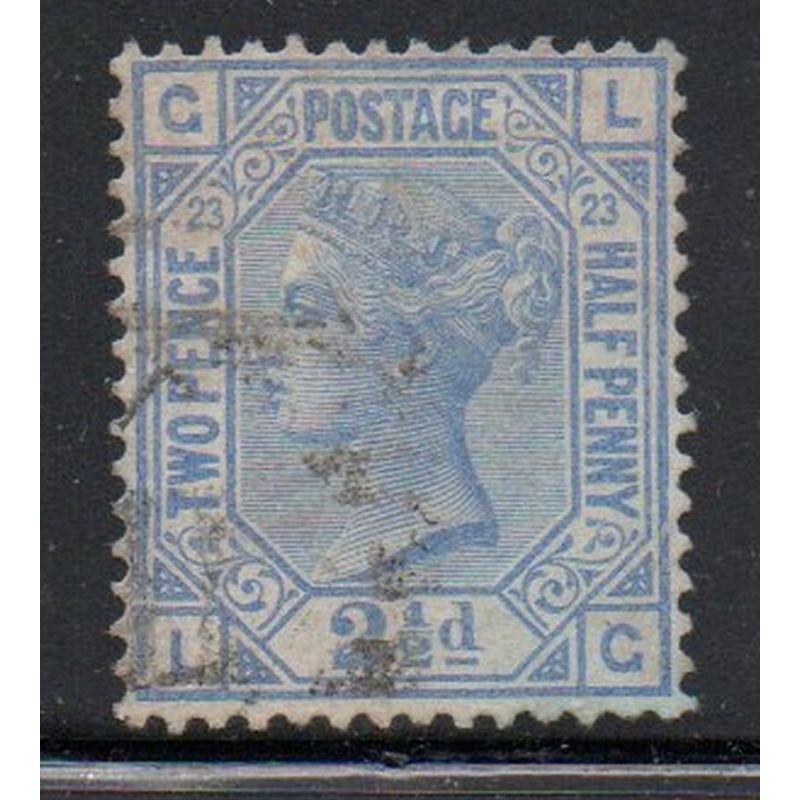 Great Britain Scott 82 1880 2 1/2d ultra Victoria stamp used