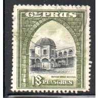 Cyprus Sc 134 1934 18 pi Buym Khan, Nicosia, stamp used