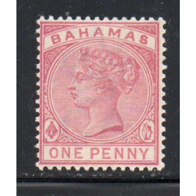 Bahamas Sc  27 1884 1 d carmine rose Victoria stamp mint