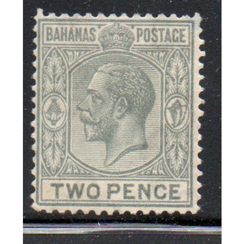Bahamas Sc 74 1927 2 d gray George V stamp mint