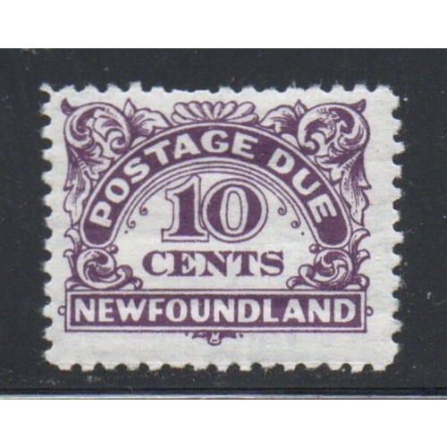 Newfoundland Sc J7 1949 10c Postage Due stamp watermarked mint NH