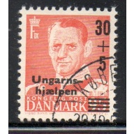 Denmark Sc B24 1957 Hungarian Refugees stamp used