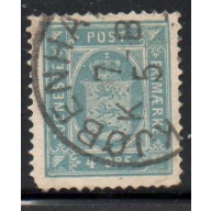 Denmark Sc O7 1875 4 ore State Seal Official stamp used