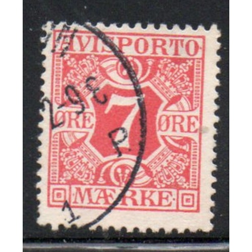 Denmark Sc P13 1914 7 ore rose Newspaper stamp used