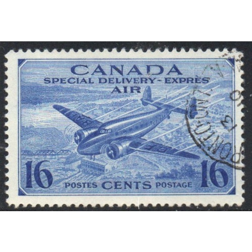 Canada Sc CE1 1942 16 c  airmail special delivery stamp used