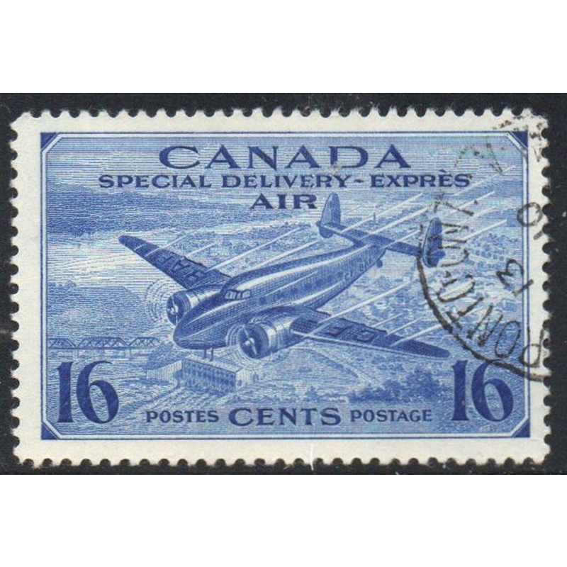 Canada Sc CE1 1942 16 c  airmail special delivery stamp used
