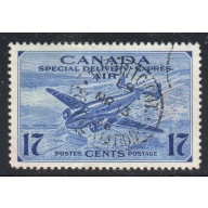 Canada Sc CE2 1943 17 c  airmail special delivery stamp used