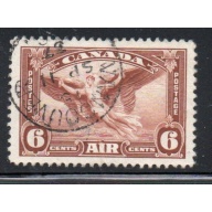 Canada Sc C5 1935 6 c Daedulus in Flight airmail stamp used