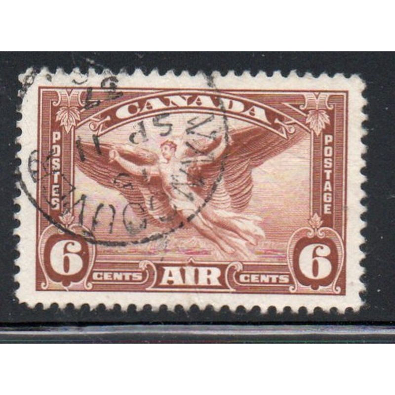 Canada Sc C5 1935 6 c Daedulus in Flight airmail stamp used