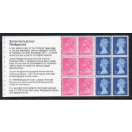 Great Britain Scott MH36d 1972 QE II Machin Wedgwood Booklet pane mint NH