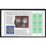 Great Britain Scott  MH80a 1983 QE II  Machin Head booklet pane mint NH