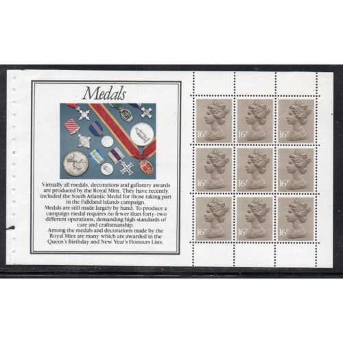 Great Britain Scott  MH94b 1983 QE II  Machin Head booklet pane mint NH