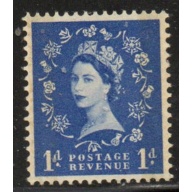 Great Britain Scott 318dp 1959 1d QE II phosphor graphite stamp mint NH