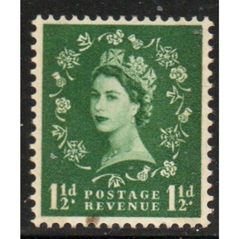 Great Britain Scott 319dp 1959 1 1/2d QE II phosphor graphite stamp mint NH