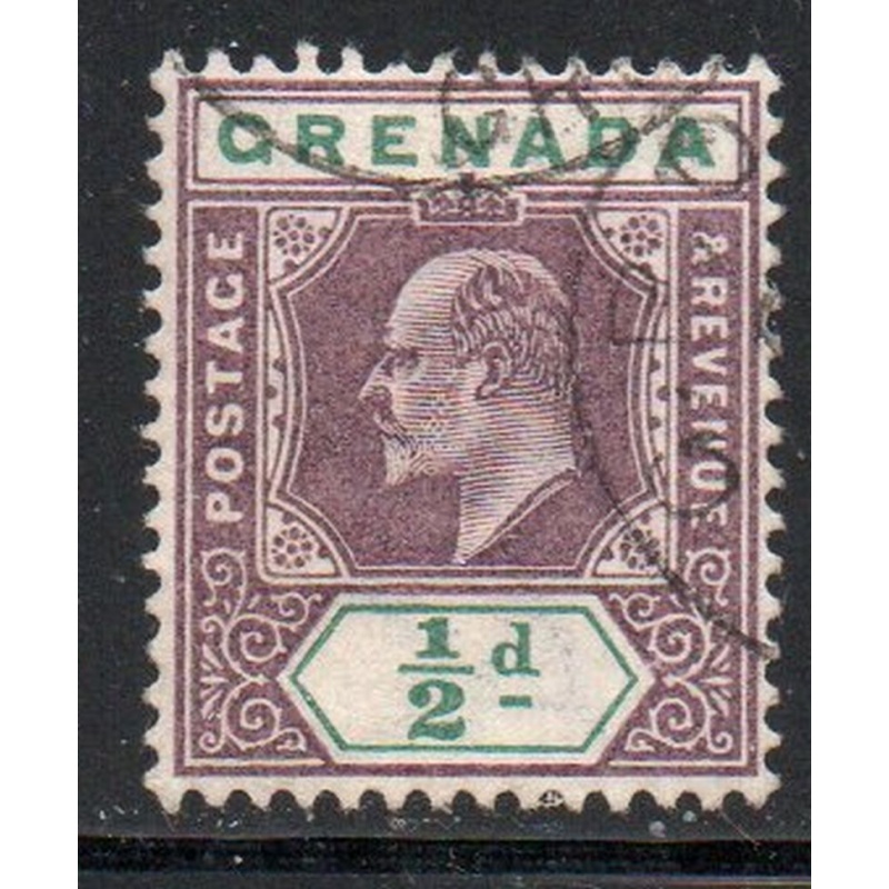 Grenada Sc 48 1902 1/2d violet & green Edward VII stamp used
