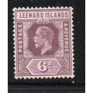 Leeward Islands Sc 75a 1932 6 d G V stamp die I mint