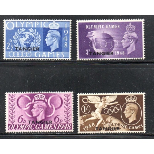 G.B. Tangier Sc 527-530 1948 Olympics stamp set mint