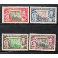 Southern Rhodesia Sc 38-41 1937 Coronation G VI stamp set mint