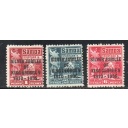Samoa Sc 163-165 1935 Silver Jubilee George V stamp set mint