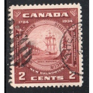Canada Sc 210 1934 2 c New Brunswick Anniversary stamp used