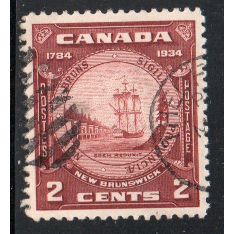 Canada Sc 210 1934 2 c New Brunswick Anniversary stamp used