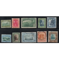 Jamaica Sc 88-97 1921 views stamp set to 2! used