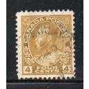 Canada Sc 110 1922 4 olive bistre  G V Admiral issue stamp