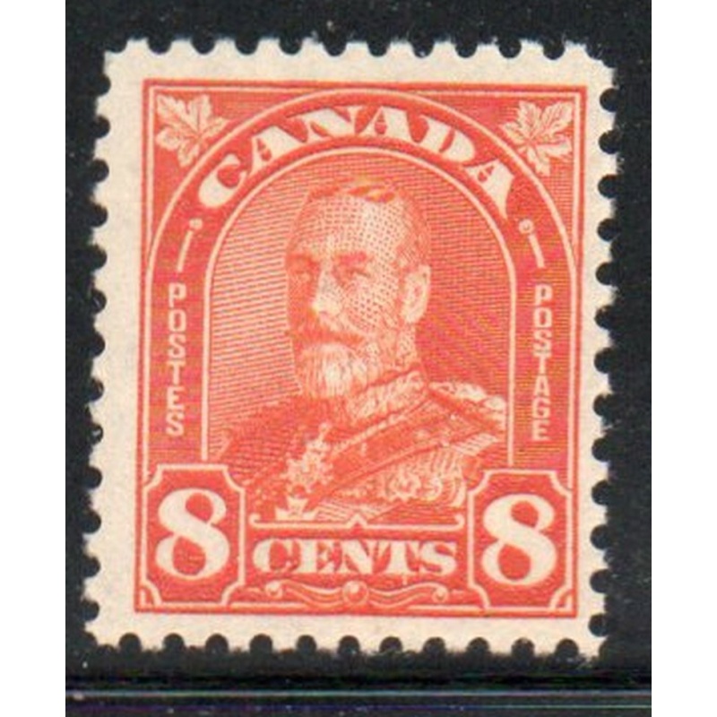 Canada Sc 172 1930 8c orange G V arch issue stamp mint NH