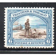 Trinidad & Tobago Sc 37 1935 6c Discovery of Asphalt Lake stamp mint
