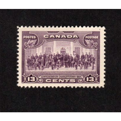 CANADA MINT LH 13 CENT VIOLET CHARLOTTETOWN SCOTT # 224 VF