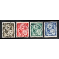 Netherlands Sc B73-B76 1934 Child Welfare stamp set used
