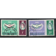 British Virgin Islands Sc 161-162 1965 International Cooperation Year stamp set used