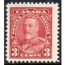 Canada Sc 219 1935 3c dark carmine George V stamp mint