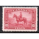 Canada Sc 223 1935 10 c RCMP Officer on Horse stamp mint