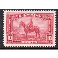 Canada Sc 223 1935 10 c RCMP Officer on Horse stamp mint