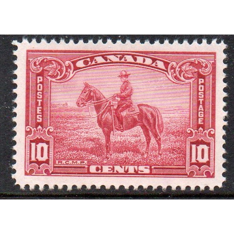 Canada Sc 223 1935 10 c RCMP Officer on Horse stamp mint