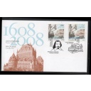 Canada Sc 2269 2008 Founding of Quebec City FDC joint with France