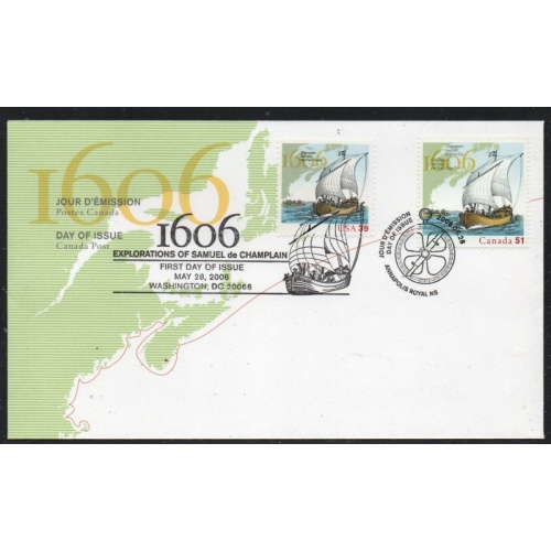 Canada Sc 2135 2006 Champlain FDC