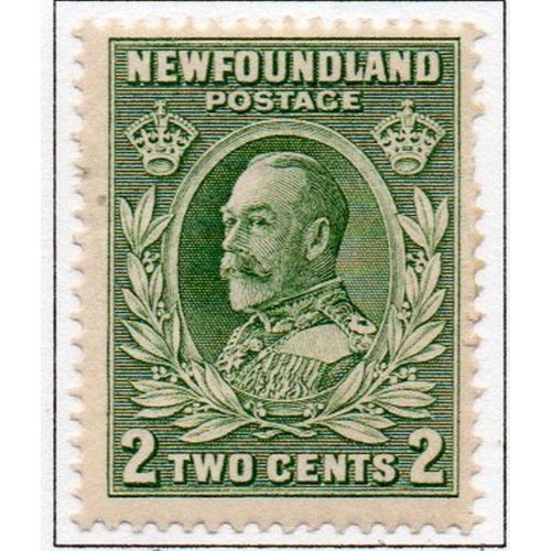 Newfoundland Sc 186 1932 2 cent green George V stamp mint