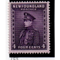 Newfoundland Sc 188 1932 4 cent deep violet Prince of Wales stamp mint NH