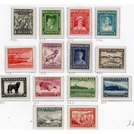Newfoundland Sc 253-256 1941-1944 Royalty & Views stamp set  mint NH