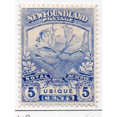 Newfoundland Sc 119 1919 5 c Caribou Ubique stamp mint
